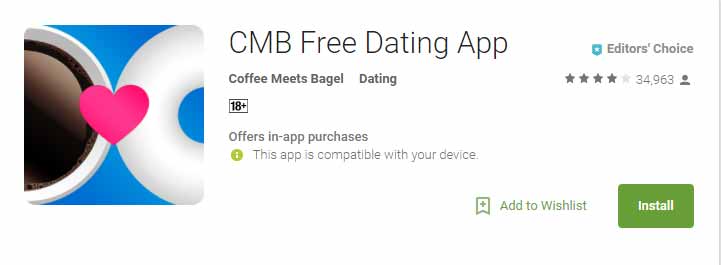 Coffee Meets Bagel app icon image for international dating site review