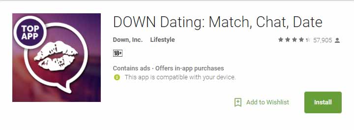 Down Android app icon image for international dating site review