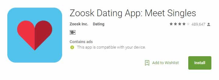 Zoosk Android app icon image for international dating site review