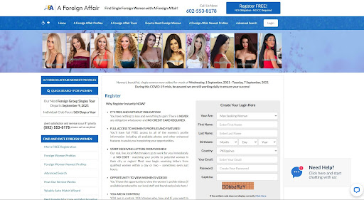 A Foreign Affair Website Image