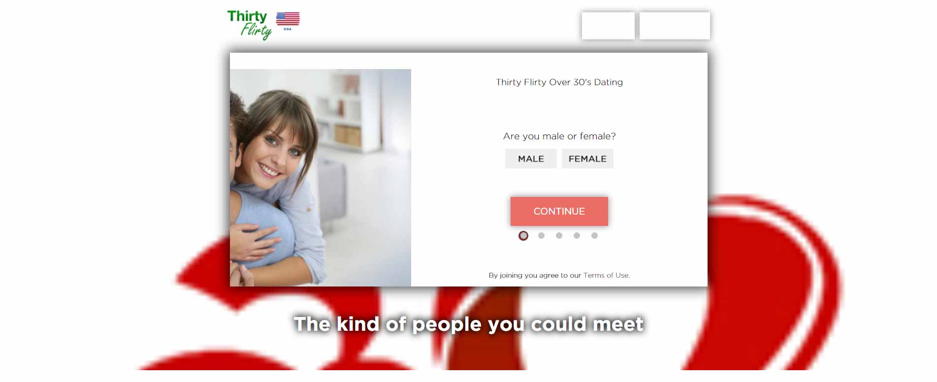 Thirty Flirty home for international dating site review